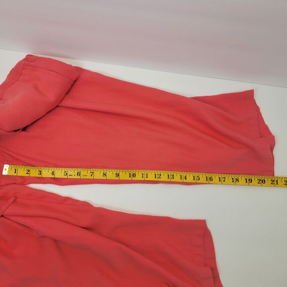 Caribbean Joe Womens Coral Silk/Rayon Capri Resort Beach Lounge Pants Size XL - Picture 8 of 11